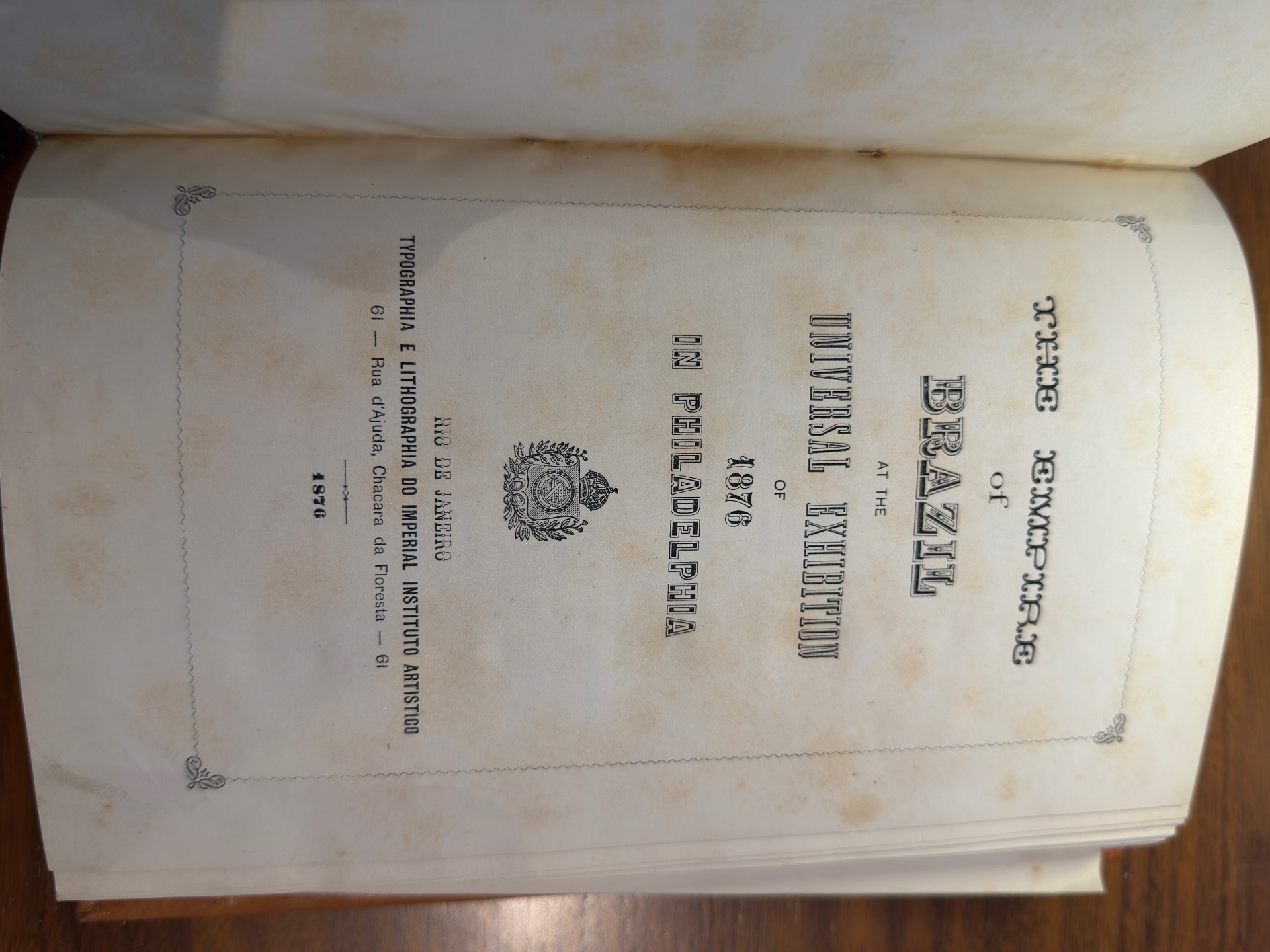 The Empire of Brazil at the Universal Exhibition of 1876 in Philadelphia view 3