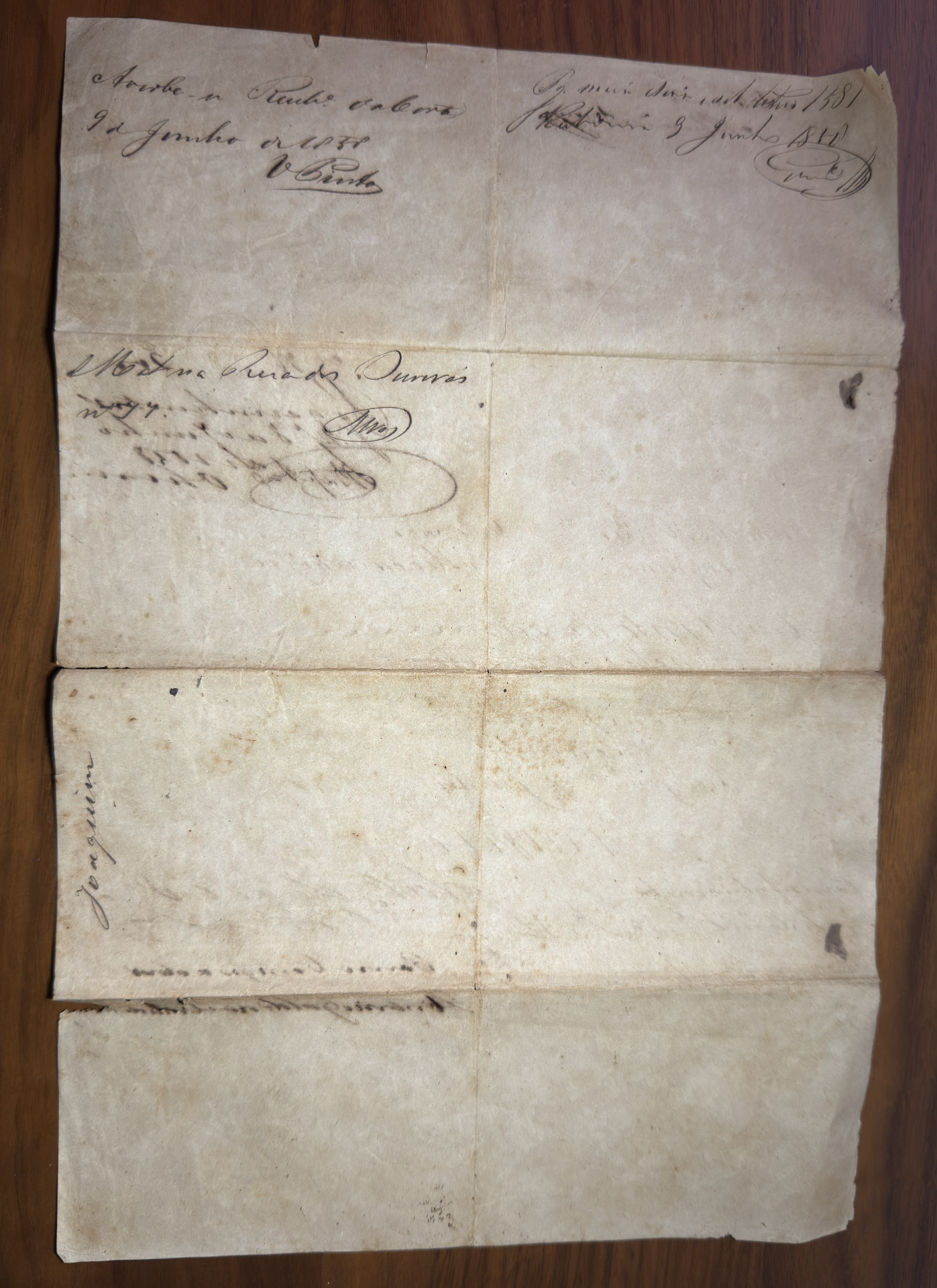 Bill of Sale for an Enslaved Person (Brazil, 1858) view 2