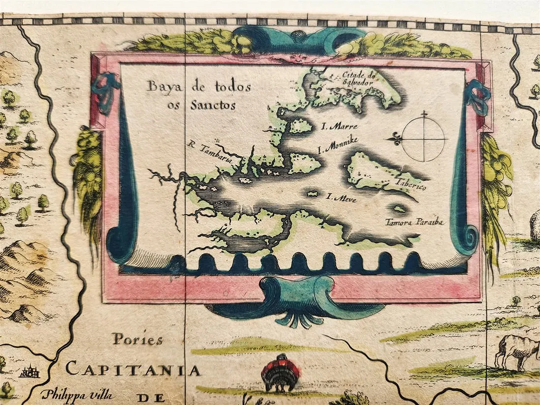 1640s Map of Brazil - Novus Brasiliae Typus view 4