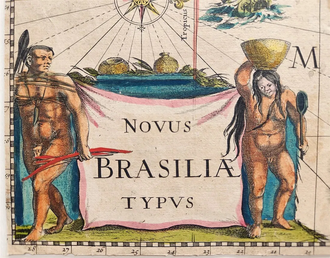 1640s Map of Brazil - Novus Brasiliae Typus view 2